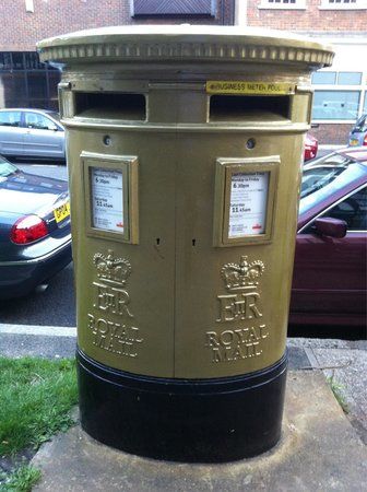 Joanna Rowsell's Gold Post Box
